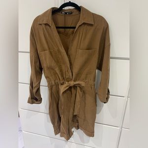 Brown Romper| Zara